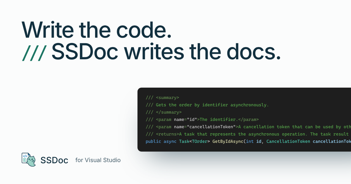 SSDoc documents GetByIdAsync in one command